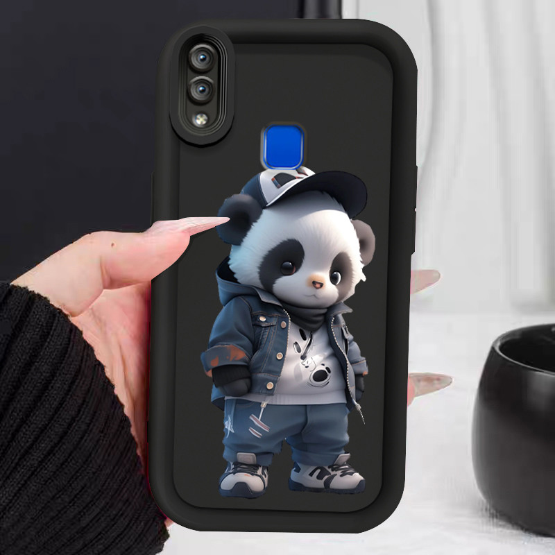 Casing Hp untuk VIVO Y91 Y91i Y93 Y93s Y95 Case Panda hippy Kasing silikon Cesing Softcase Tidak mud