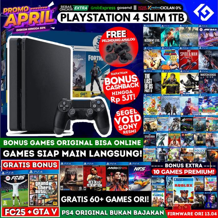 PS4 Slim 1TB Ori dan Bergaransi/Playstation/PS 4 bukan Fat/Pro