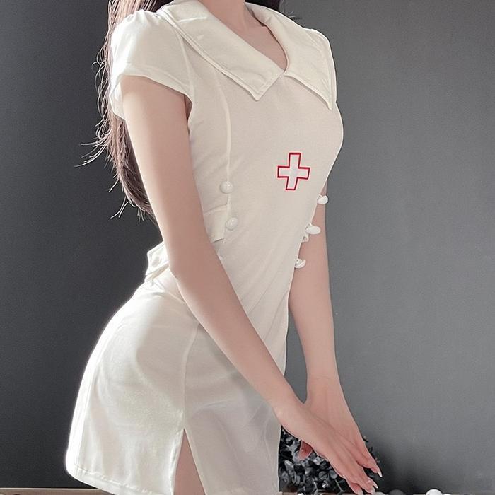 Terlaris Lingerie Wanita Halloween Cosplay Perawat Lingerie Nurse Kostum 2A582 Best Quality