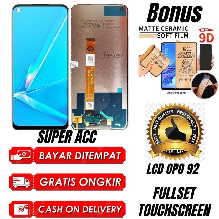LCD TOUCHSCREEN OPO A92 FULLSET ORIGINAL + ANTIGORES *