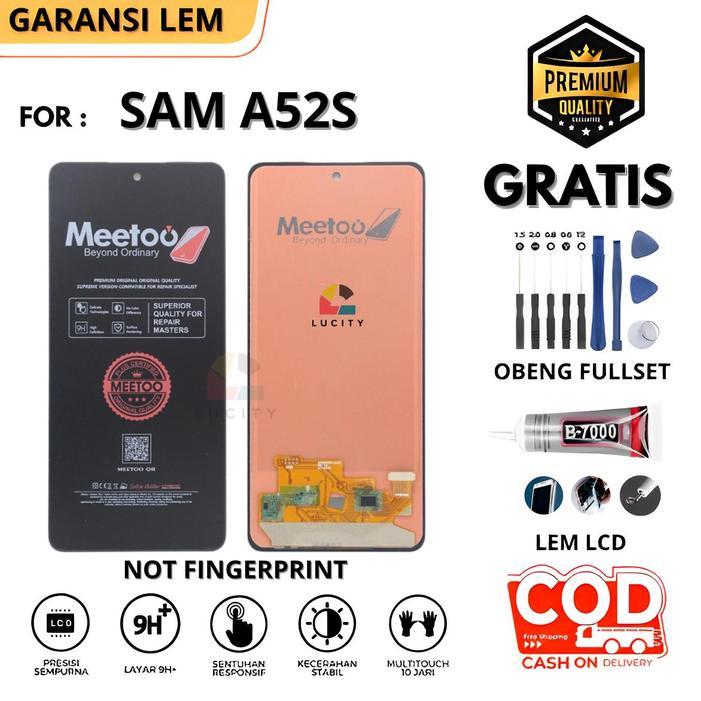 Lcd SAM GALAXY A52S OriginaL Fullset Touchscreen Gratis Lem + Obeng *