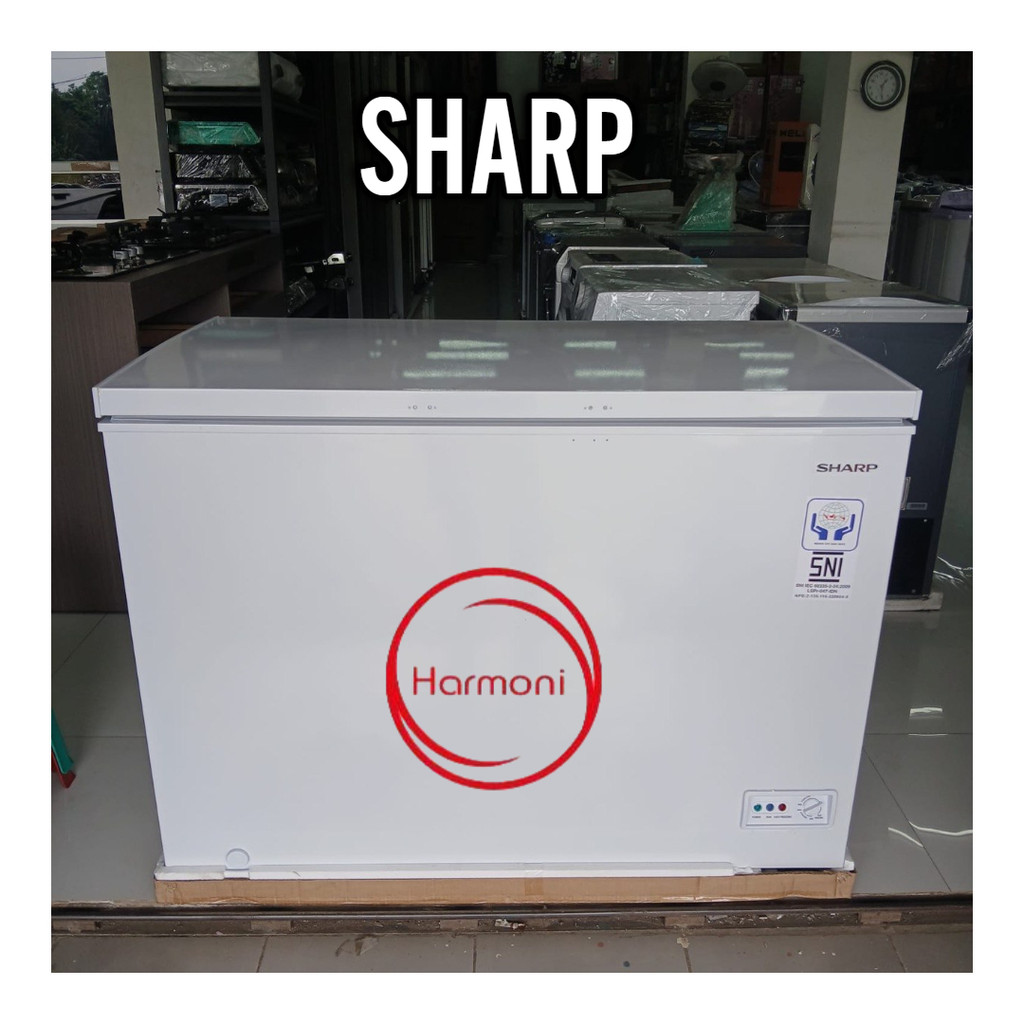 KARGO FREEZER BOX SHARP 300 LITER FREE ONGKIR SERANG KOTA CHEST FREEZER 300 LITER FREEZER BOX ES BAT