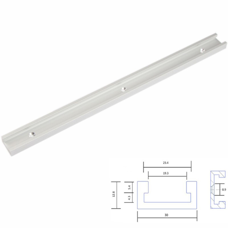300/400/500/600/800/1000mm Standard Aluminium T-track,Miter Track/Slot for Router Table Woodworking