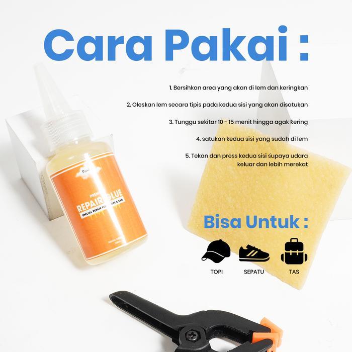 Premium Lem Sepatu Repair Tas Multifungsi Prodigo Putih Original