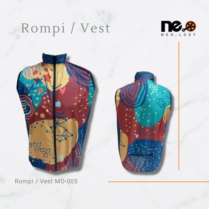 Rompi Vest Windbreaker Sepeda Lipat Unisex Olahraga