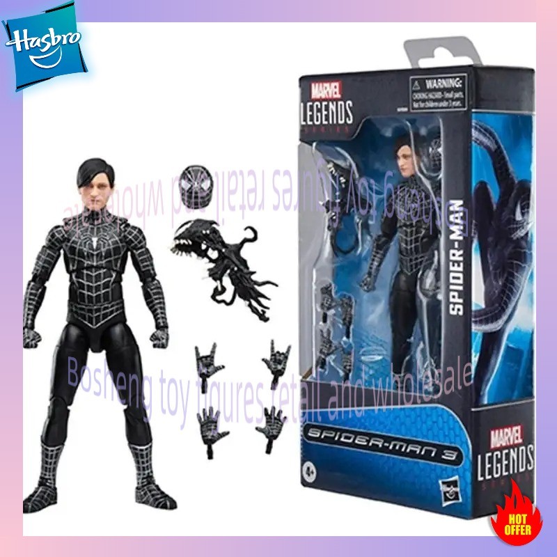Hasbro Legends Series Spider-Man Symbiote Suit Spider-Man 3 Collectible 6 Inch Action Figure with