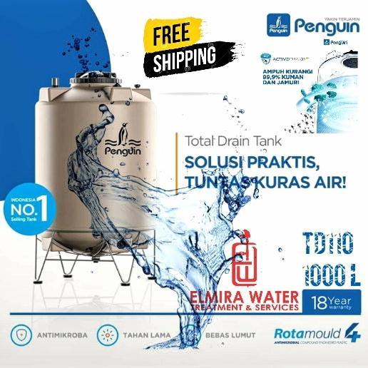 TANGKI TANDON TOREN AIR MPOIN DRAIN 800 LITER GRATIS ONGKIR