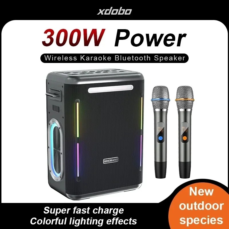 XDOBO Party 1981 300W High-power Bluetooth Speaker Outdoor Waterproof Portable Karaoke Party Bass