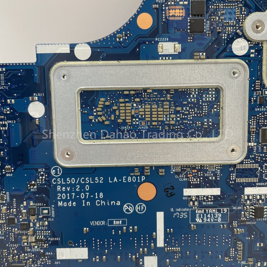 . Csl50/Csl52 La-E801P For Hp Pavilion 15-Bs 250 G6 Laptop Motherboard -