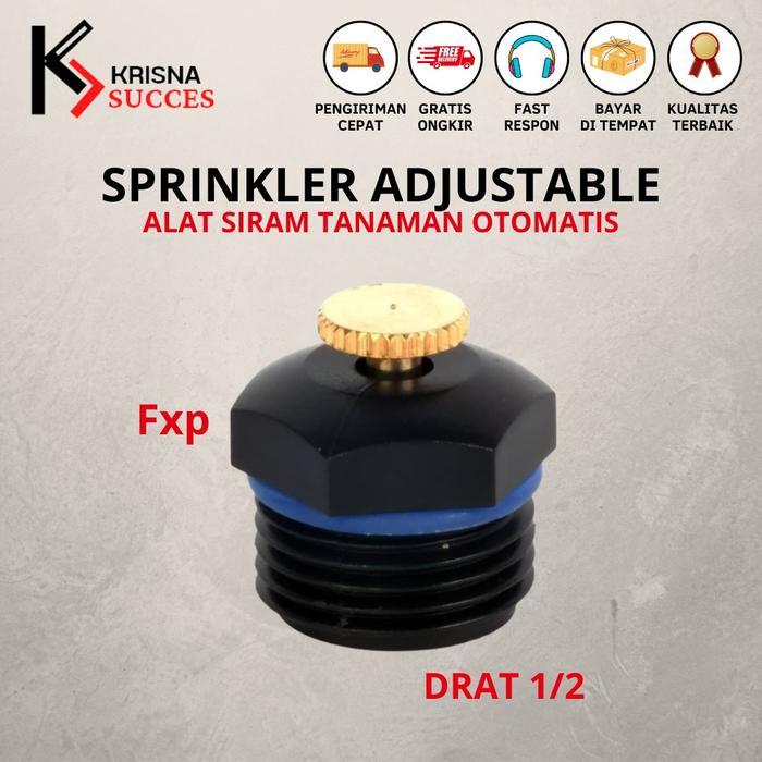 Paket 25pcs Sprinkler Adjustable Sprinkler Taman Sistem irigasi Pertanian + Sok Drat Dalam