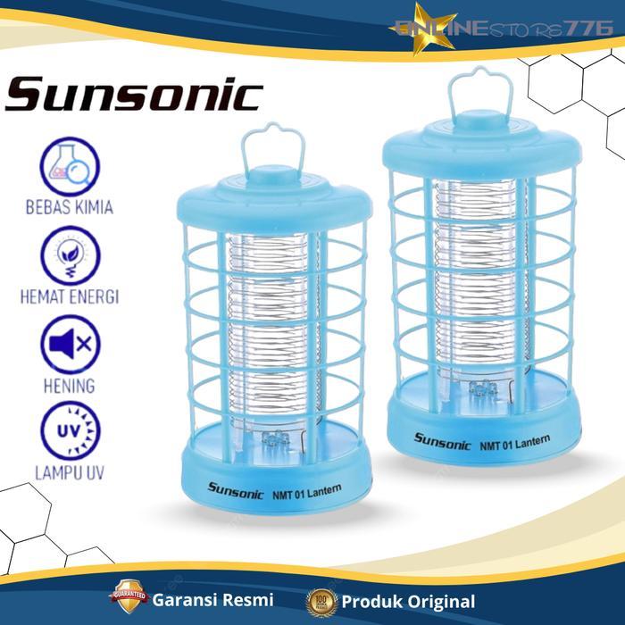 Perangkap Nyamuk Sunsonic NMT 01 Lantern Bebas Kimia Asap Bau Lampu UV