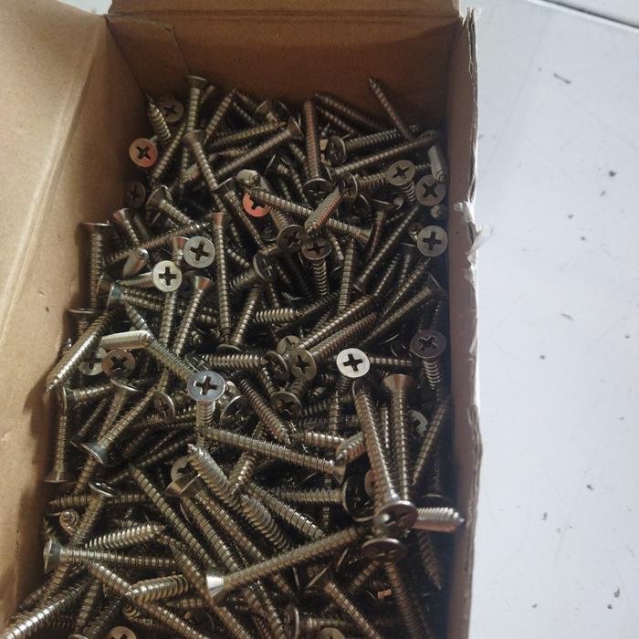 sekrup fh stainless 304,m 10x2 / sekrup fab stainless anti karat