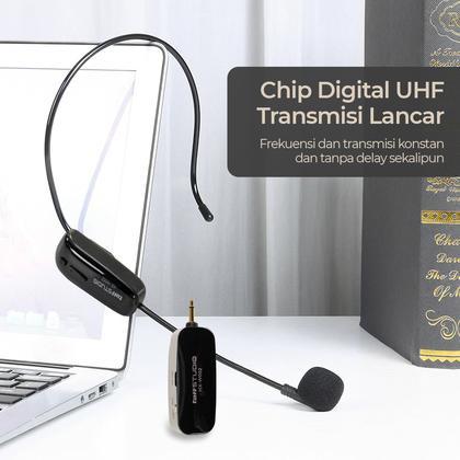 Taffstudio Wireless Uhf Call Center Mic With Transmitter Hx-W002