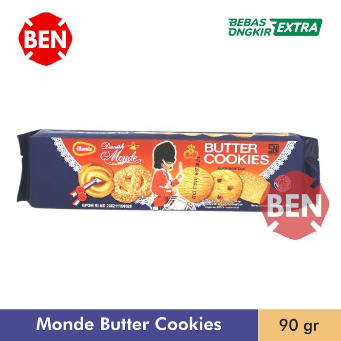 Monde Butter Cookies 90g 90gr 90 g gr Biskuit Kue Kering Danish Kecil