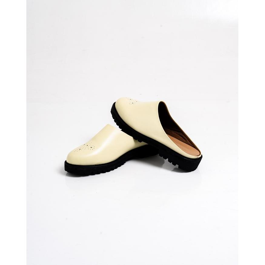 Jovem Loafers Mule Series - Ivory White