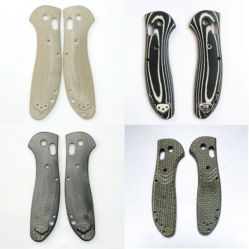 1 Pair Micarta Material Folding Knife Grip Patches Scales for Benchmade Griptilian 551 Handles DIY
