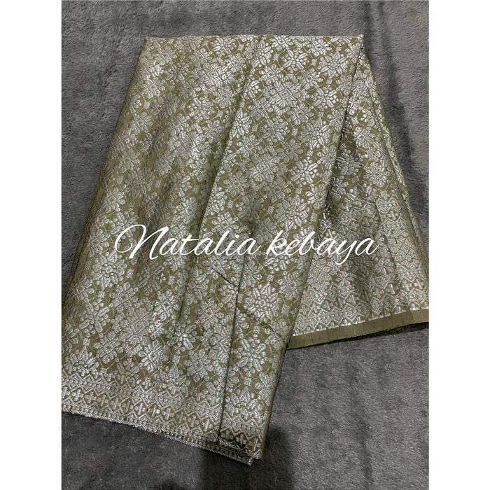 Promo Natalia Kebaya Rok Lilit Songket Premium Rok Songket Per Hijauan Bawahan Kebaya Modern
