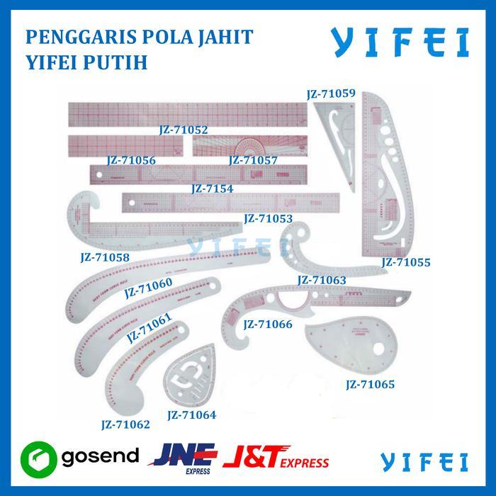 PENGGARIS POLA JAHIT PUTIH/PENGGARIS POLA JAHIT/PENGGARIS JAHIT YIFEI