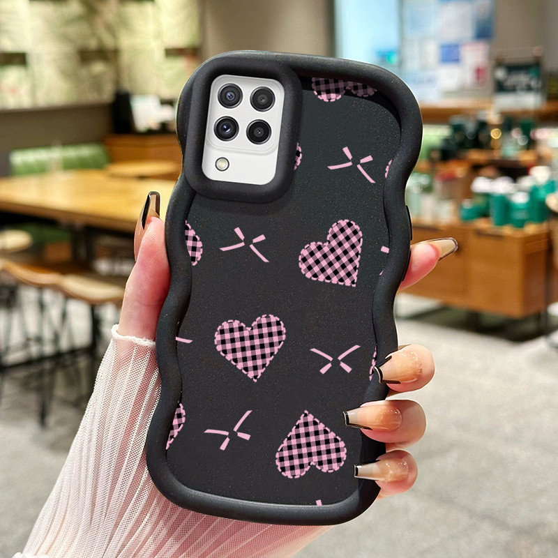 Casing Untuk Samsung A22 M22 M32 Case Casing Jantung Leopard pola HP Cesing lunak Silikon Softcase M