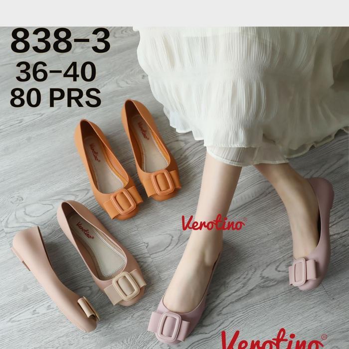 Sale 838-3 Sepatu Pita Flat Shoes Sepatu Jelly Pita Bahan Jelly Lentur Ukuran 36-41