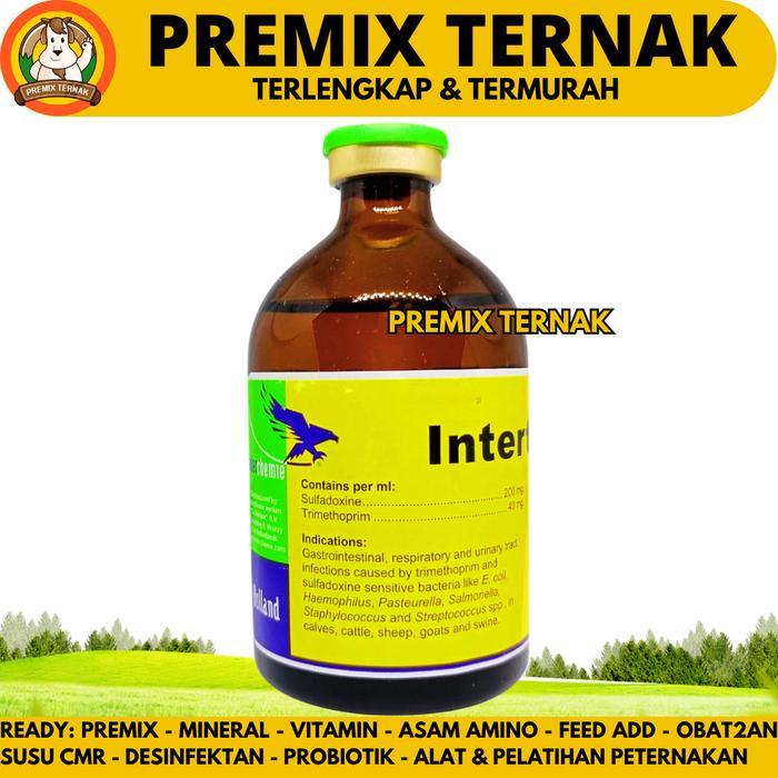 INTERTRIM LA 100ML - OBAT HEWAN INFEKSI SPEKTRUM LUAS LONG ACTING - OBAT DIARE HEWAN SAPI KAMBING