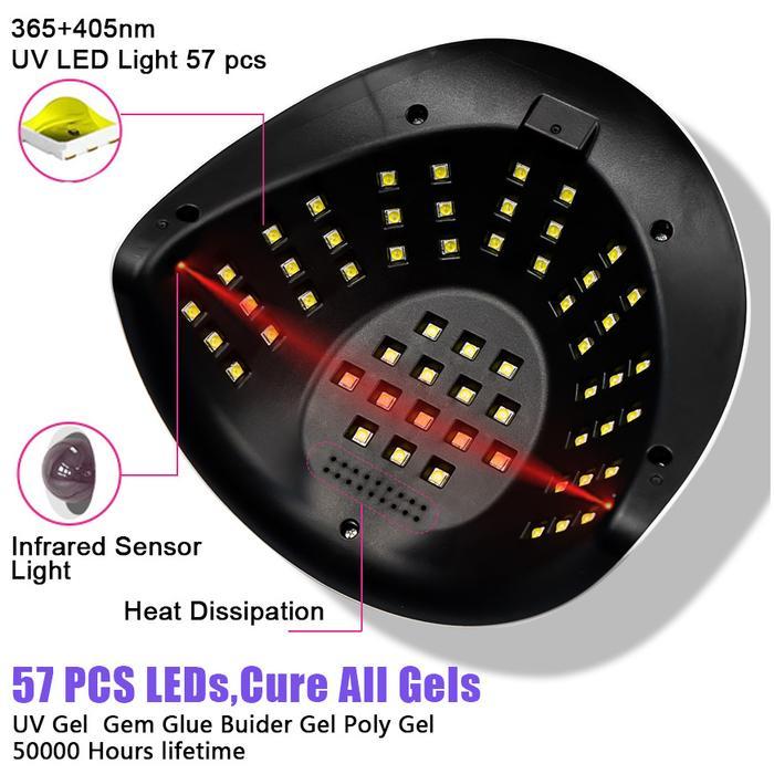 PENGERING KUTEK KUKU UV LED NAIL LAMP 150W 57 LED