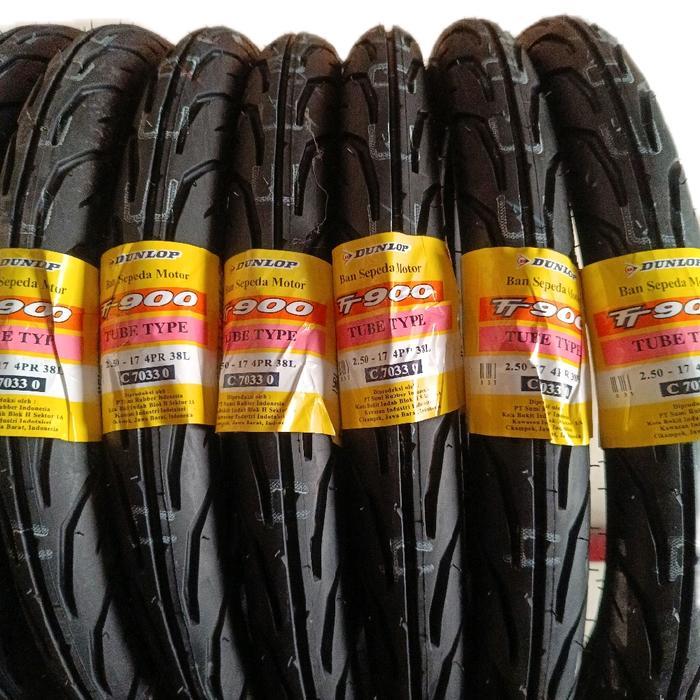 Dunlop Ban Luar Motor TT-900 Ring 17 Tube Type Non Tubeless 225 250 275 - 17 Original Dunlop 100%