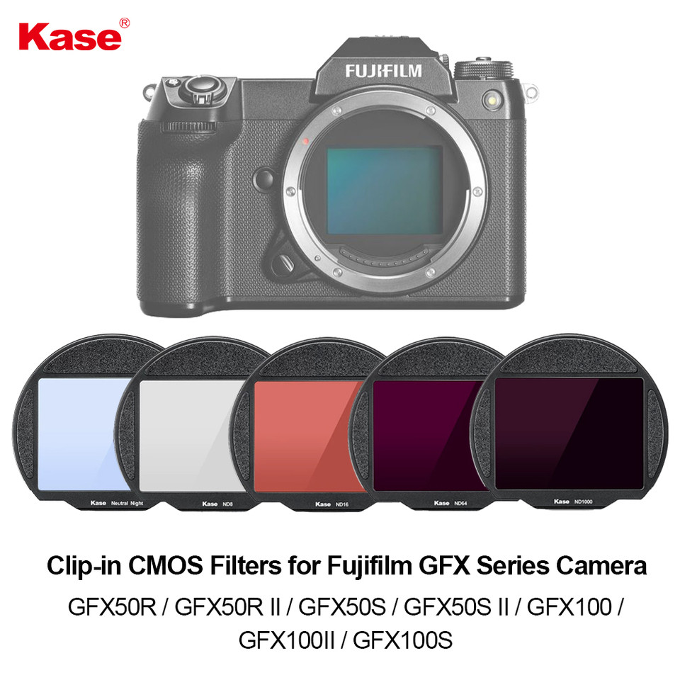 Kase Clip-in UV ND Neutral Night CMOS Sensor Filter for Fujifilm GFX Series Camera GFX50R GFX50S