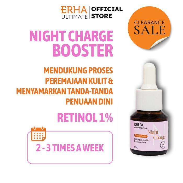 DISKON ERHA Age Corrector Night Charge 15ml skincare anti aging