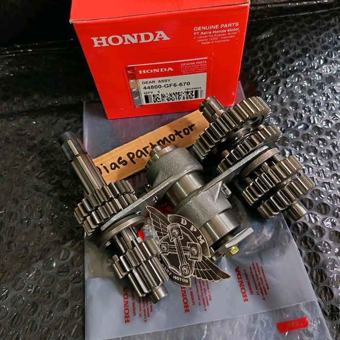 Paket Gigi Rasio GF6 Komplit+Drum shaft assy Garpu Capit Udang Honda Win Kualitas original
