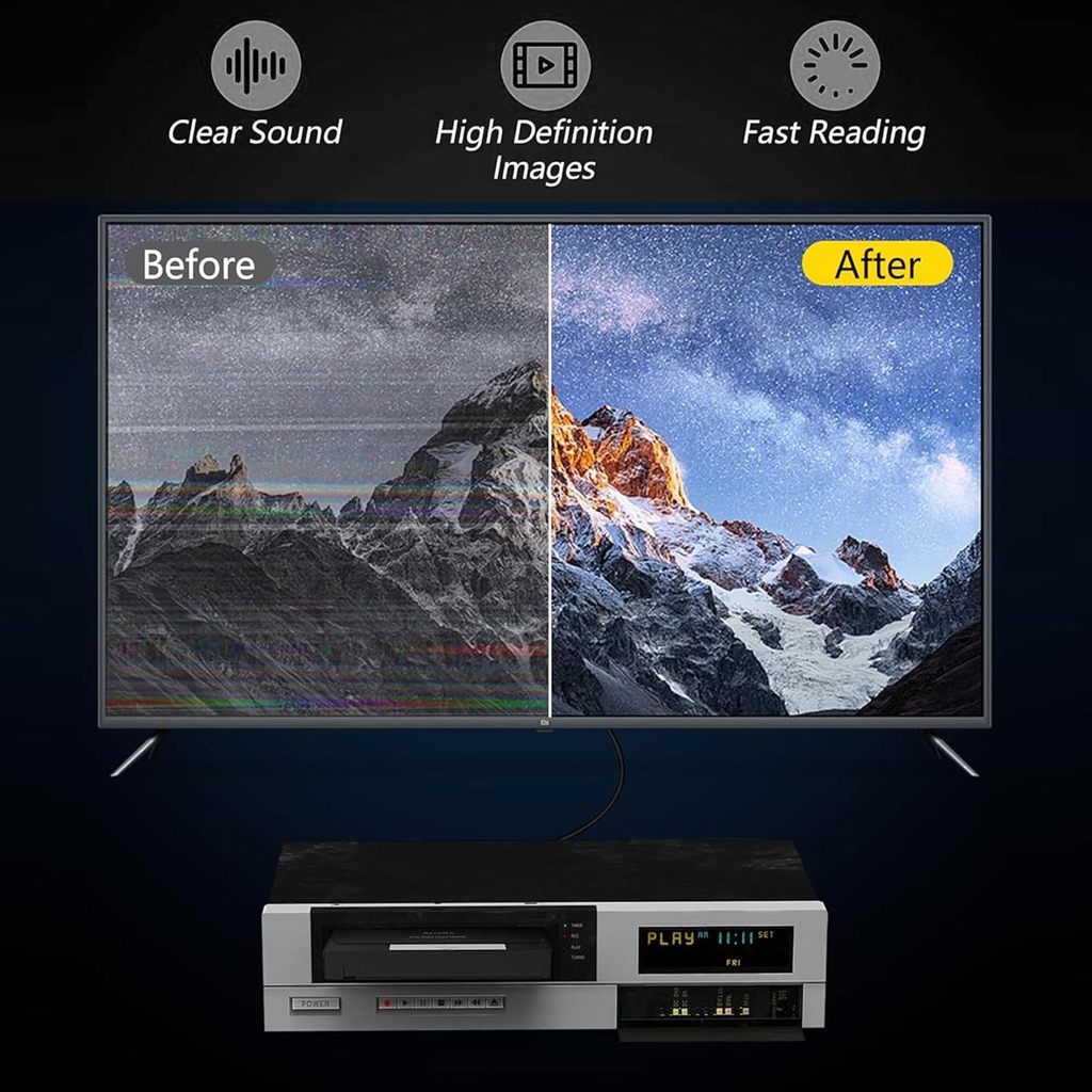 VCR Head Cleaner Wet Technology Reusable Safe Cleaning VHS Video Head Cleaner for VCR VHS Player VHS