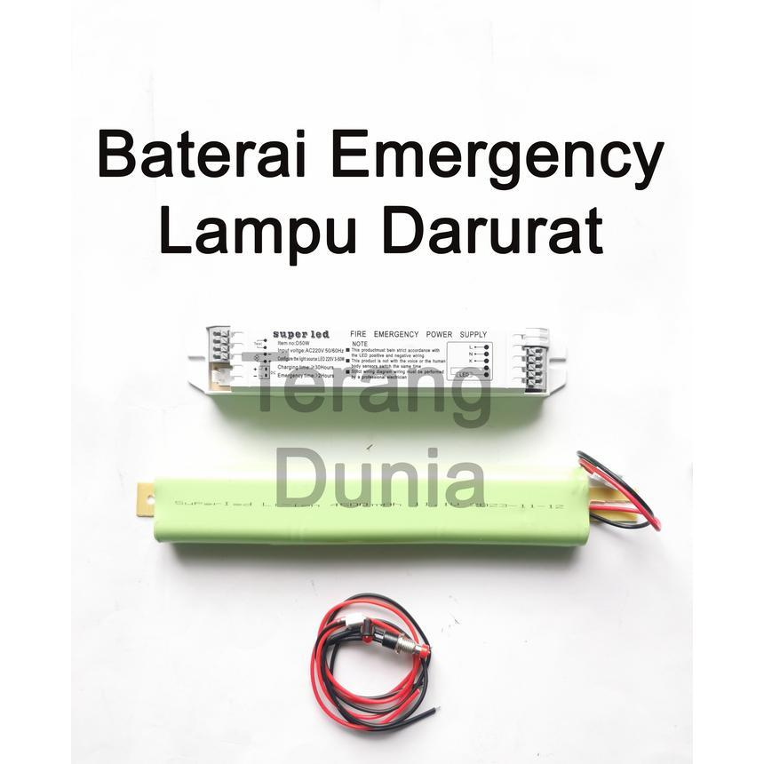 Baterai Emergency LED Battery Emergency Baterai Lampu Darurat Emergenc