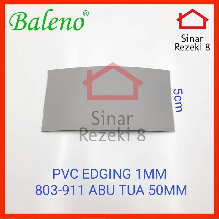 PROMO Edging HPL 803-911 ABU Tua 50 mm / 5 cm PVC Pinggiran Meja Kayu taco