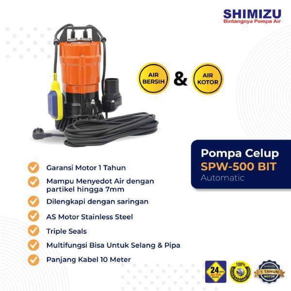 Mesin Pompa Celup Air Bersih Otomatis Shimizu Spw-500 Bit Terlaris