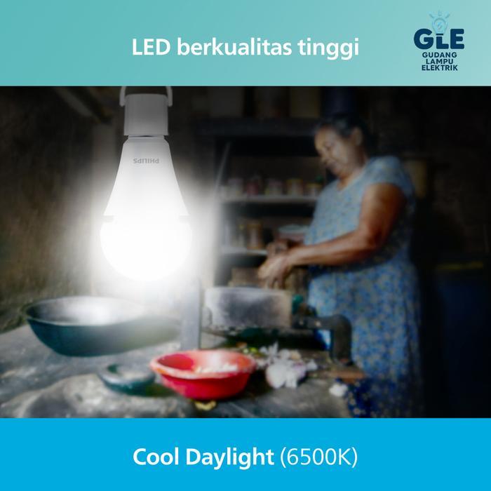 hagarest22 lampu philips emergency LED Bulb 9 watt putih lampu darurat otomatis