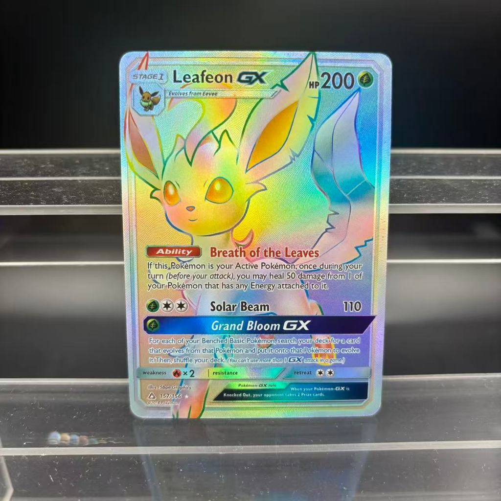DIY PTCG Collection Cards Sylveon Mimikyu Lugia Rayquaza GX Self Made Single Card Classic Game Anime