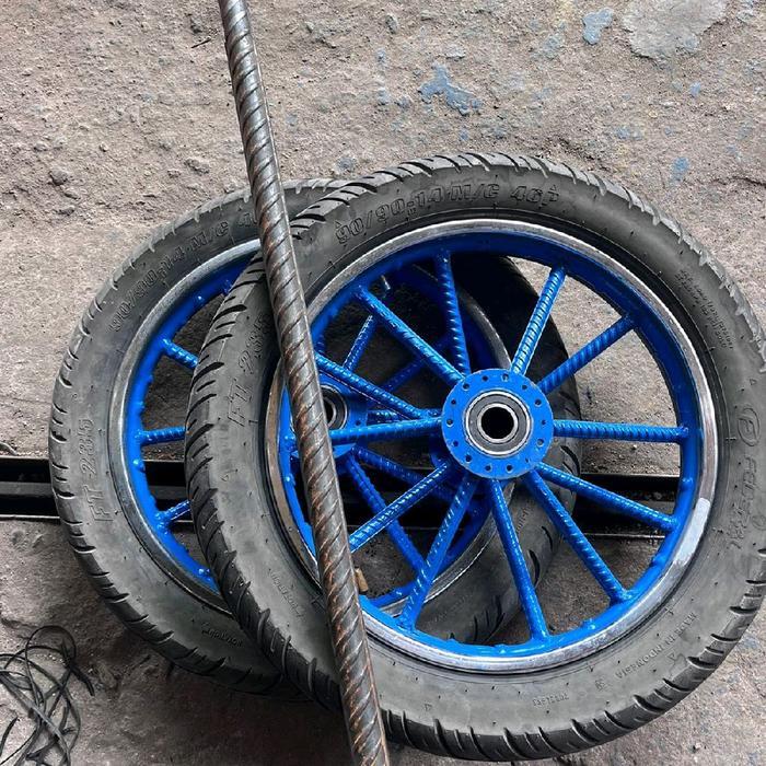 Roda Gerobak Ring 14 Komplit