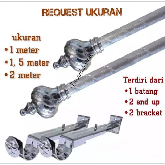 "New" BATANG GAGANG GORDEN / HORDENG 1 METER 1,5 METER 2 METER FULL SET