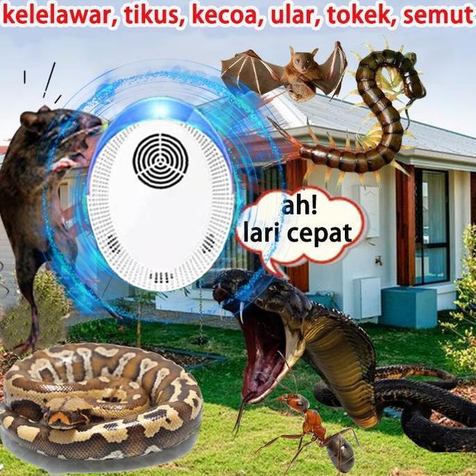 sarisa_shopp TERLARIS pengusir tikus ultrasonik-Alat pengusir nyamuk tikus kecoa lalat serangga