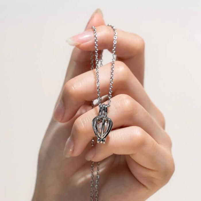 Kalung Mutiara Kerang Tiram Asli Oyster Pearl Necklace Hadiah Anniversary Birthday Gift