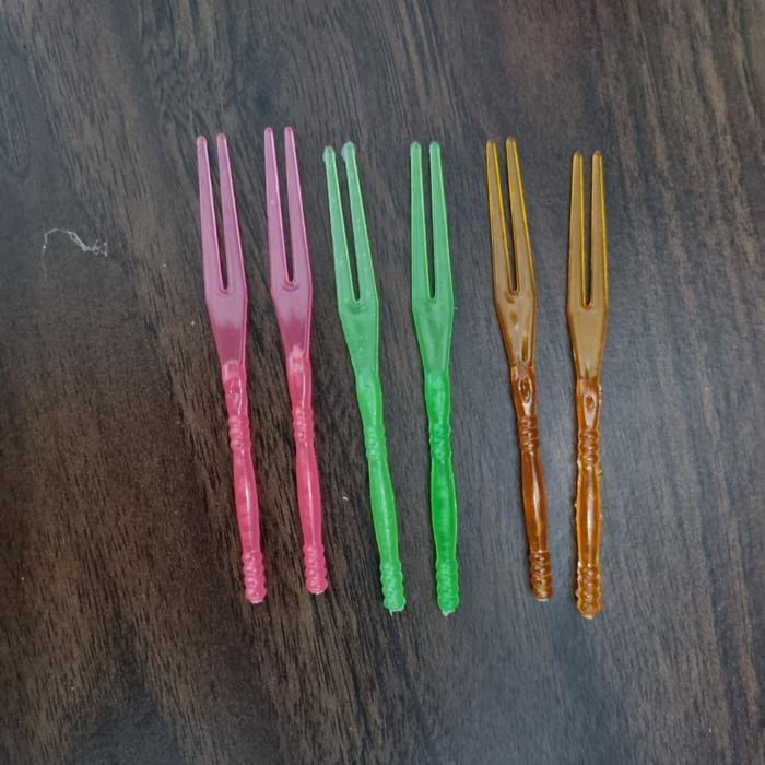 Garpu plastik kue tar / tart / buah / dessert perlengkapan ulang tahun