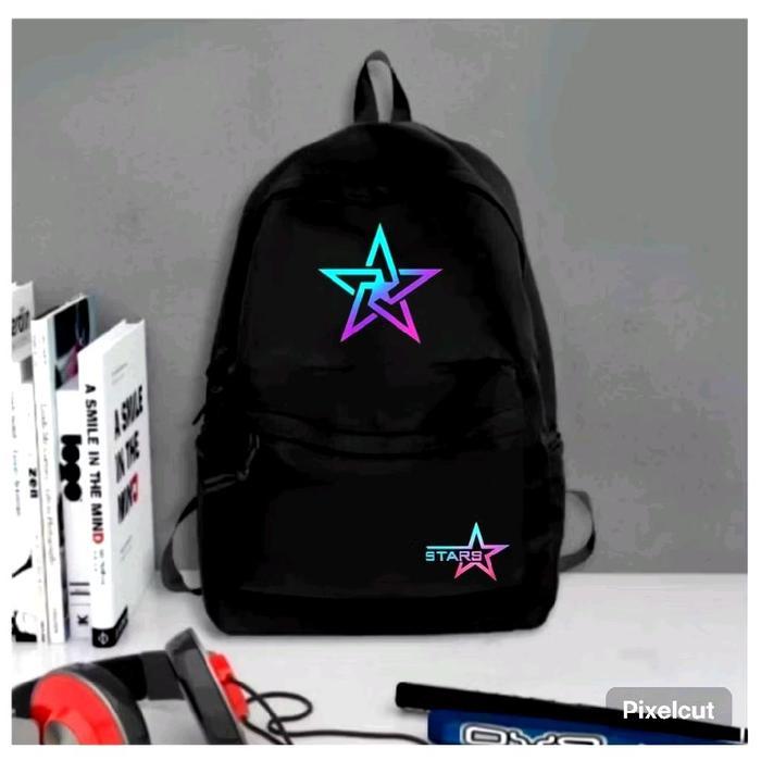 Star Bags tas ransel best seller karakter ( Galaxy Stars ) tas backpack punggung pria dan wanita