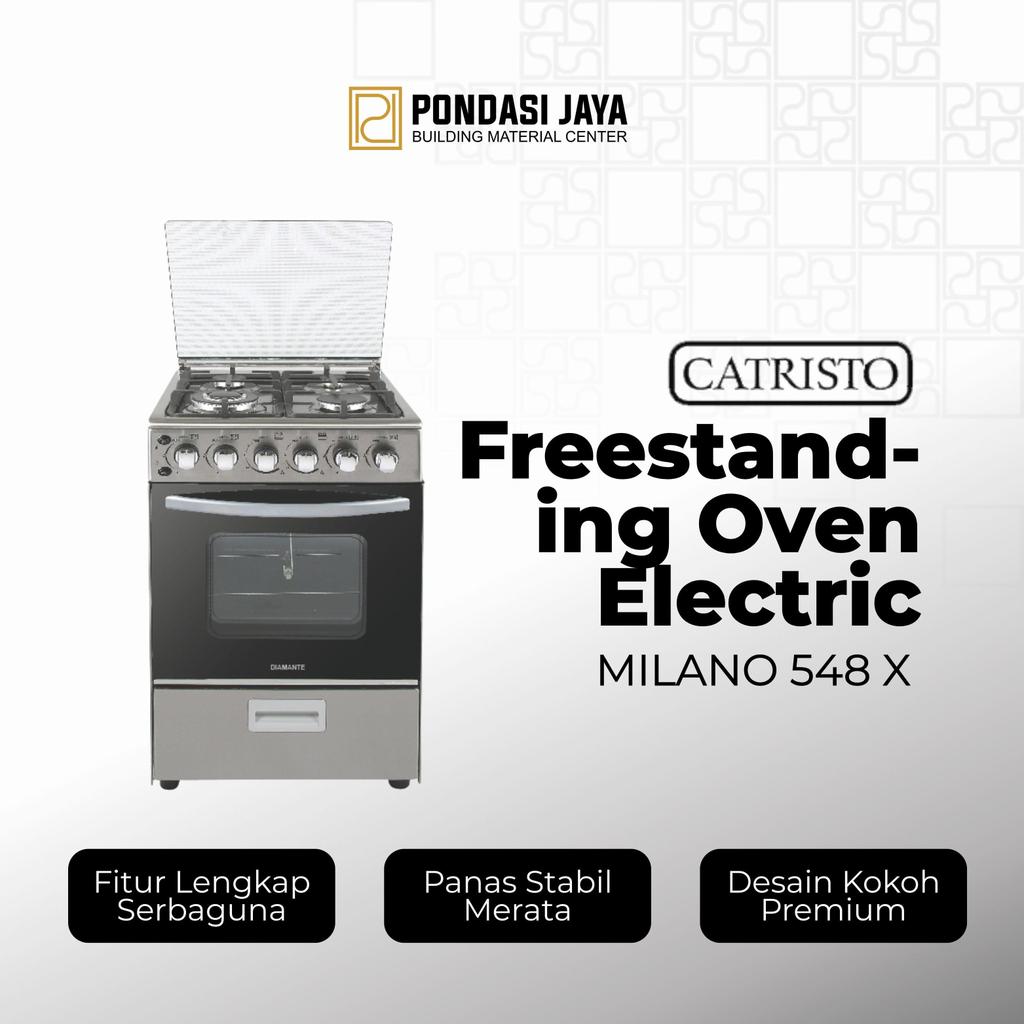 Diamante Freestanding Gas Cooker Milano 548 X – Kompor Freestanding Oven