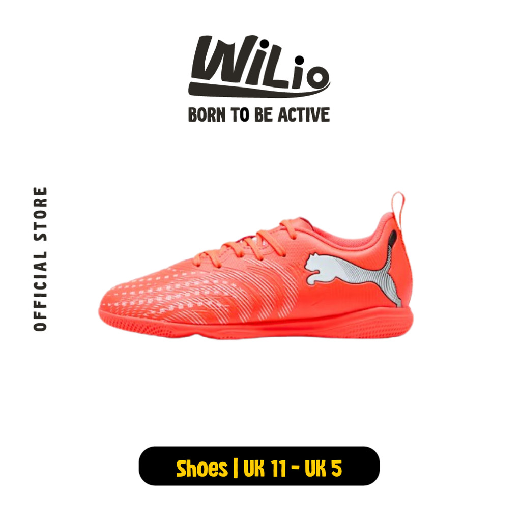 PUMA Future 9 Play It Jr 10892701 - Sepatu Futsal Anak (Merah)