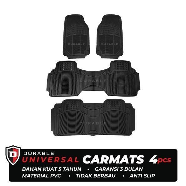 ISUZU MUX TH14 Karpet Mobil Karet PVC DURABLE 4Pcs BLACK