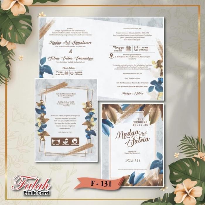 FALAH 131 Blangko Undangan Pernikahan Blangko Undangan Nikah Kartu Undangan Nikah Khitan Pernikahan