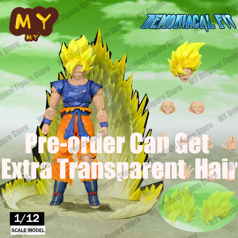 NEW Demoniacal Fit Fury Awakening Son Goku Figure Bonus Dragon Ball Z SHF Goku Action Figure 15cm