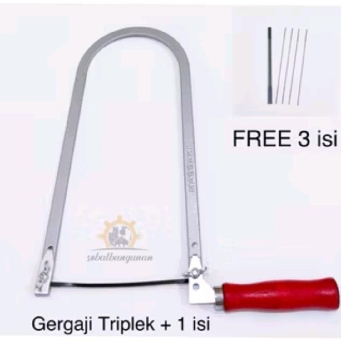 Stang Gergaji Triplek Manual FREE 3pcs Mata Gergaji / Stang Gergaji Kayu