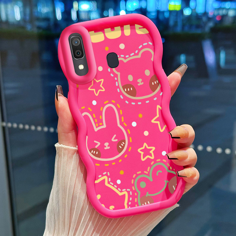 Casing Hp Untuk Samsung A20 A30 M10s Case Kelinci Bintang Katak Kartun Cesing Polos Kasing Macaron g