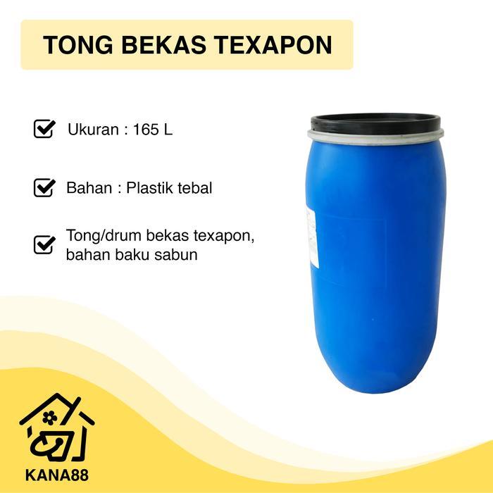 Tong/Drum Texapon 165L HDPE Tong Plastik Tong Sampah